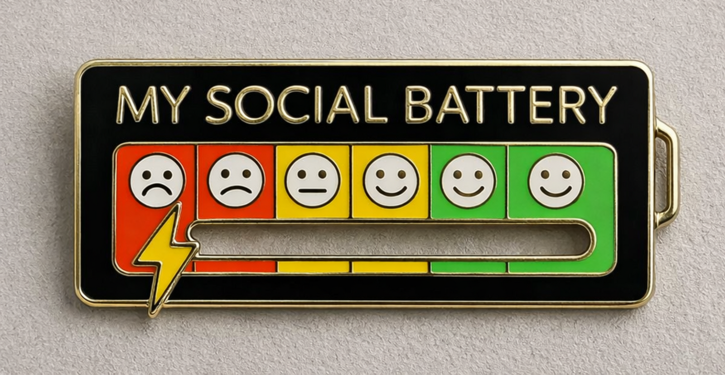 2026 VibeMeter Social Battery Pin