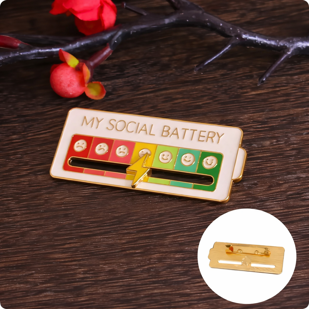 2026 VibeMeter Social Battery Pin