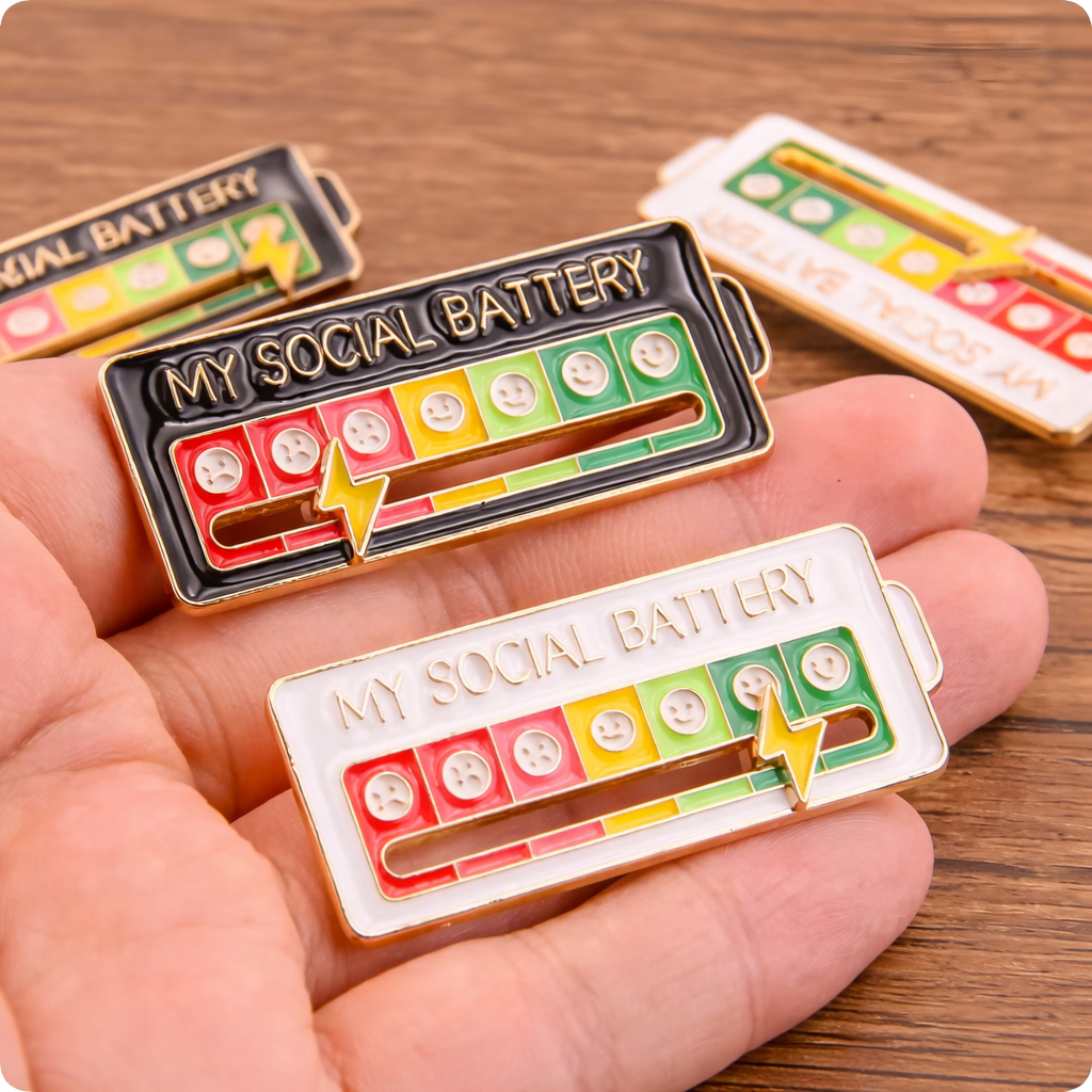 2026 VibeMeter Social Battery Pin